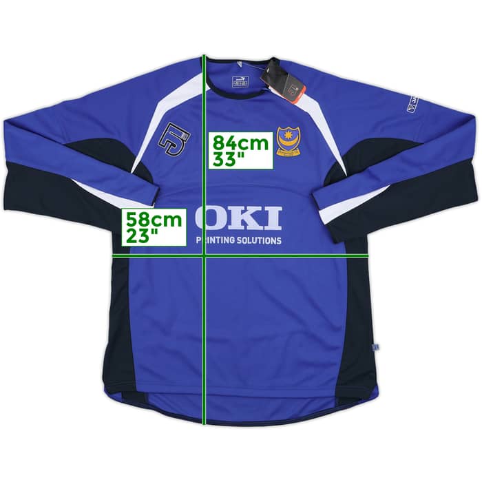2005-06 Portsmouth Jako 1/4 Zip Drill Top (XXL)