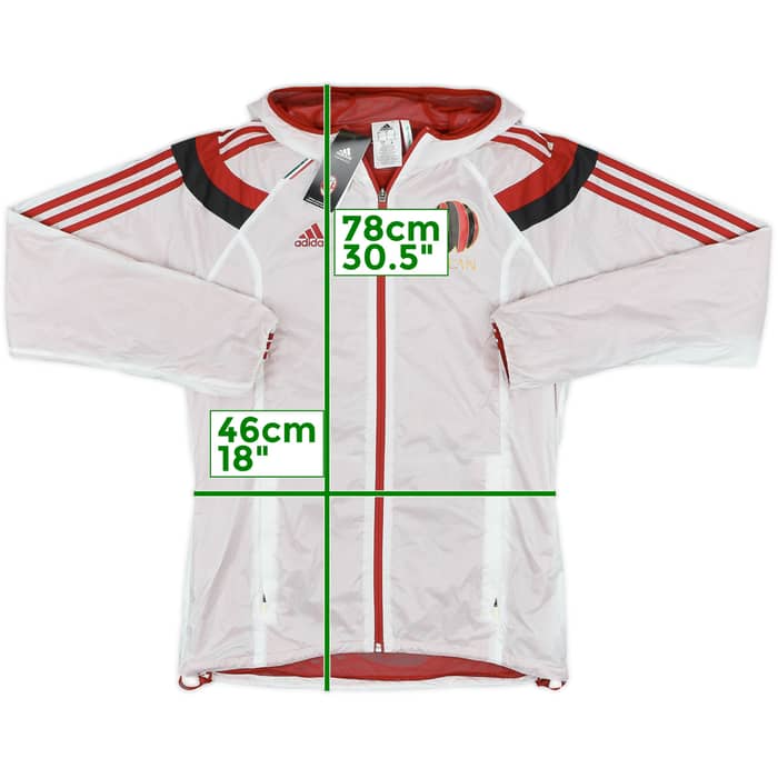 2014-15 AC Milan adidas Hooded Rain Jacket (S)