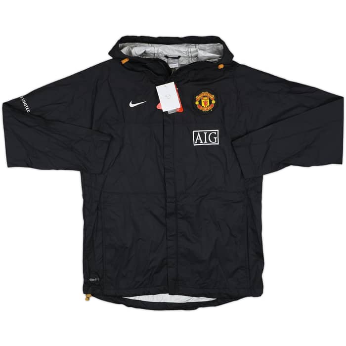 2008-09 Manchester United Nike Hooded Rain Jacket (M)