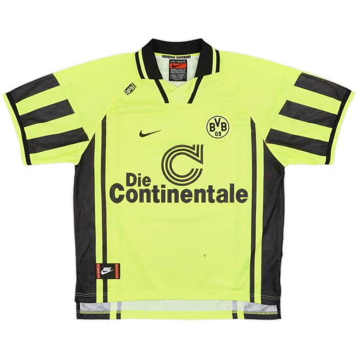 1996-97 Borussia Dortmund Signed Home Shirt Moller #10 - 8/10 - (XL)