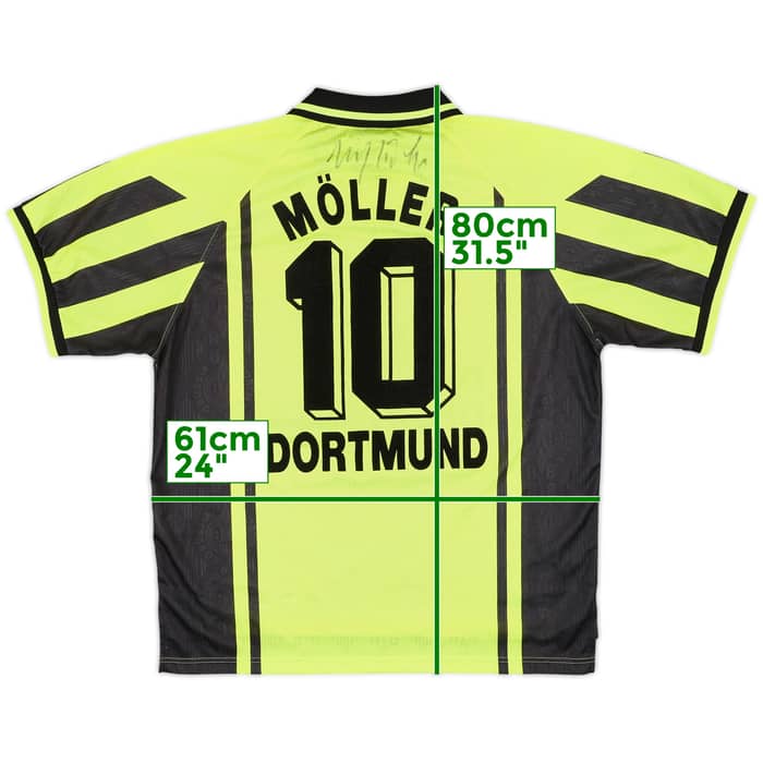 1996-97 Borussia Dortmund Signed Home Shirt Moller #10 - 8/10 - (XL)