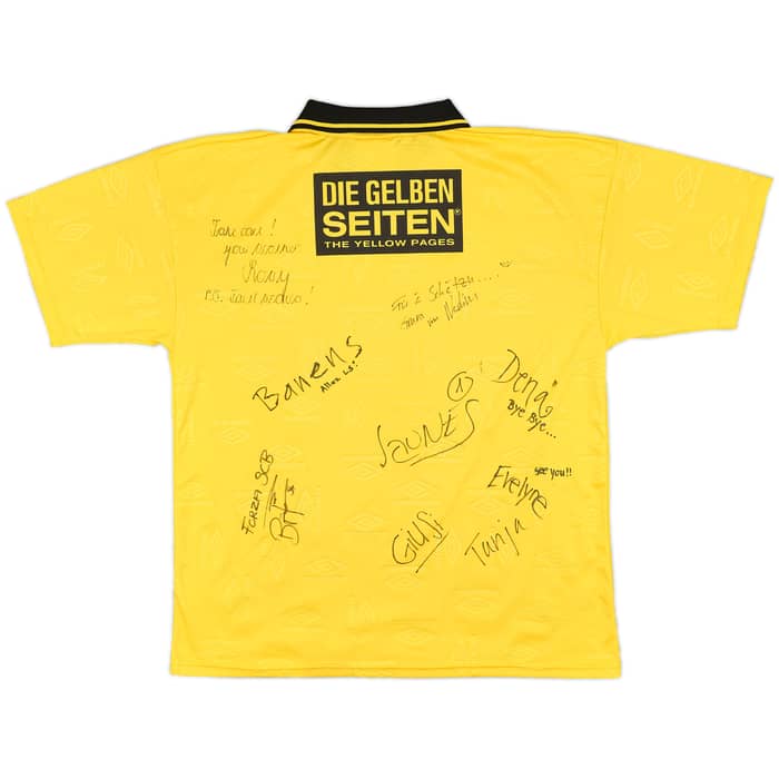 2000-01 Young Boys Signed Home Shirt - 8/10 - (L)