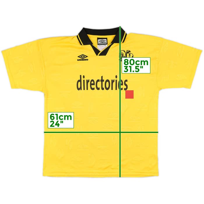 2000-01 Young Boys Signed Home Shirt - 8/10 - (L)