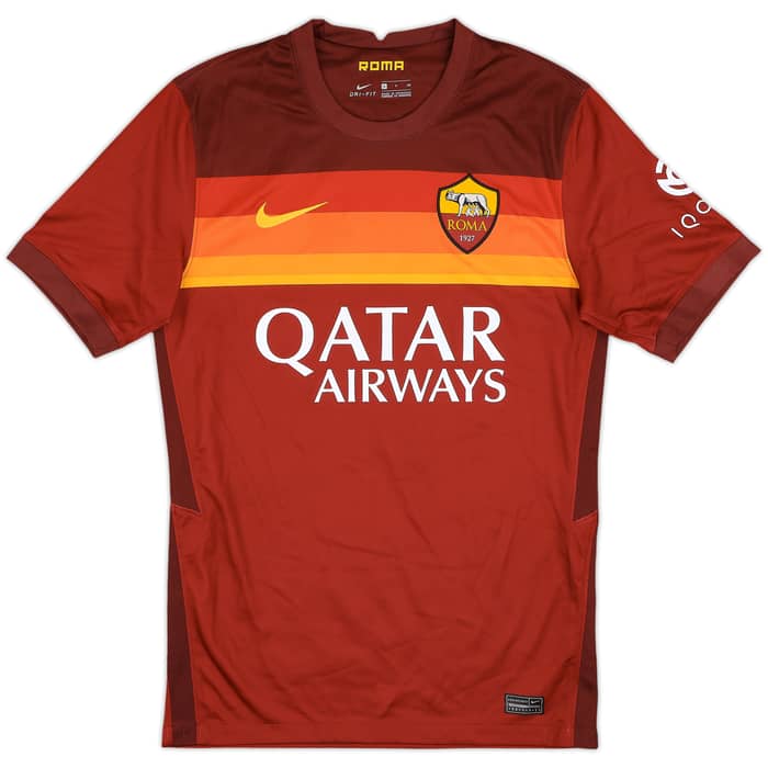2020-21 Roma Signed Home Shirt Pellegrini #7 - 8/10 - (S)