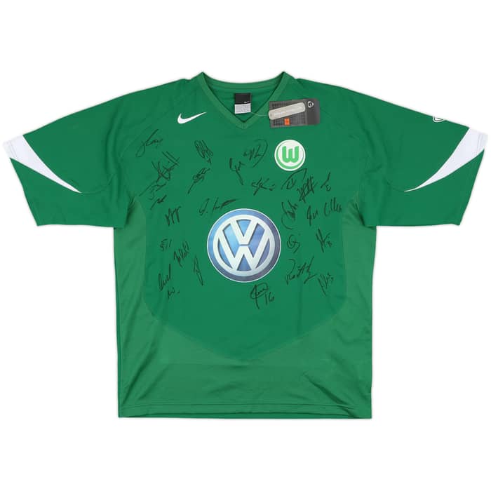 2005-06 Wolfsburg Signed Home Shirt (L)