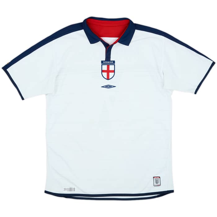 2003-05 England Home Shirt Beckham #7 - 6/10 - (L)