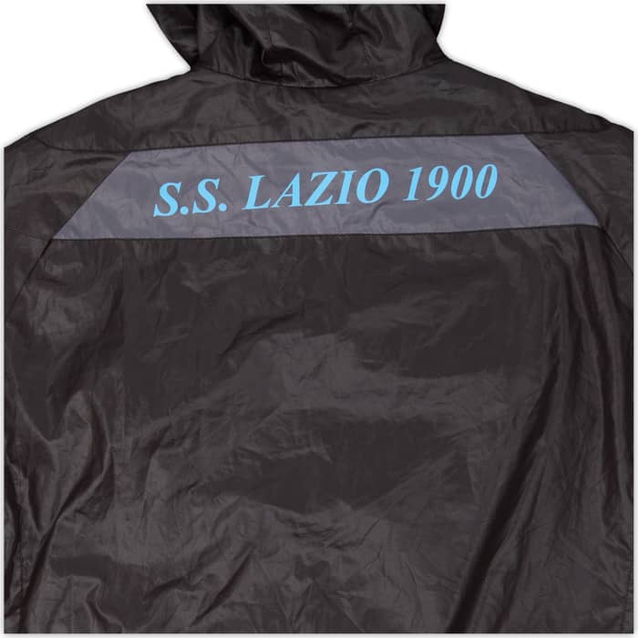 2014-15 Lazio Macron Hooded Track Jacket - 8/10 - (XL)