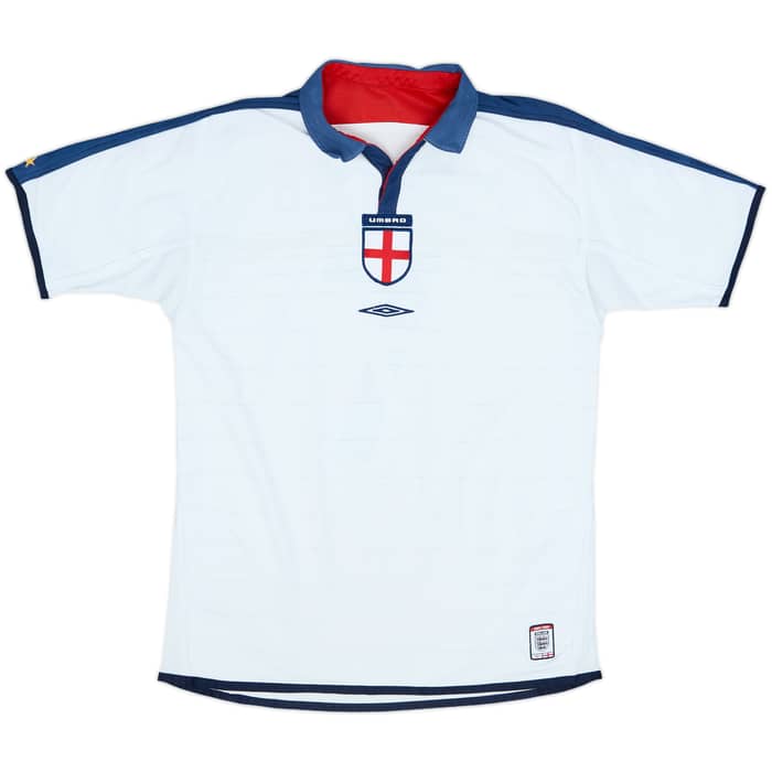 2003-05 England Home Shirt Beckham #7 - 6/10 - (M)