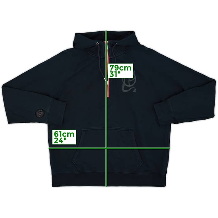 2010-11 Manchester United Nike Hooded Track Jacket - 8/10 - (XL)