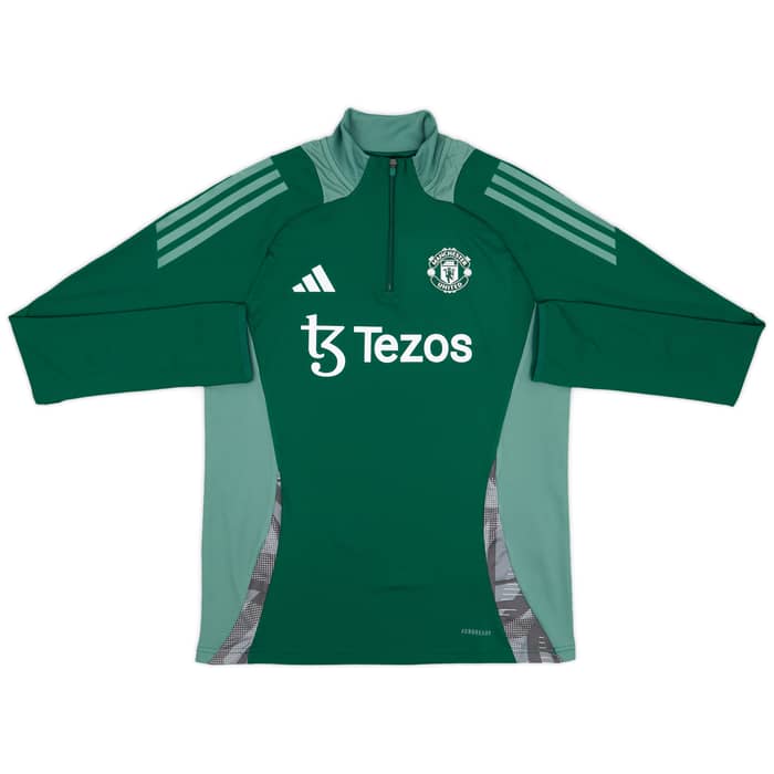2024-25 Manchester United Player Issue 1/4 Zip Training Top - As New - (Women's)