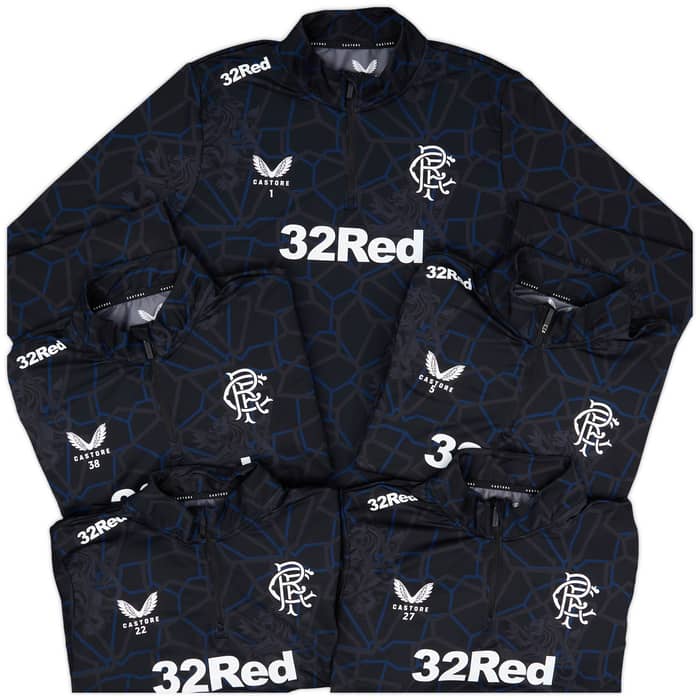 2024-25 Rangers Player Issue 1/4 Zip Pre-Match Top - 9/10