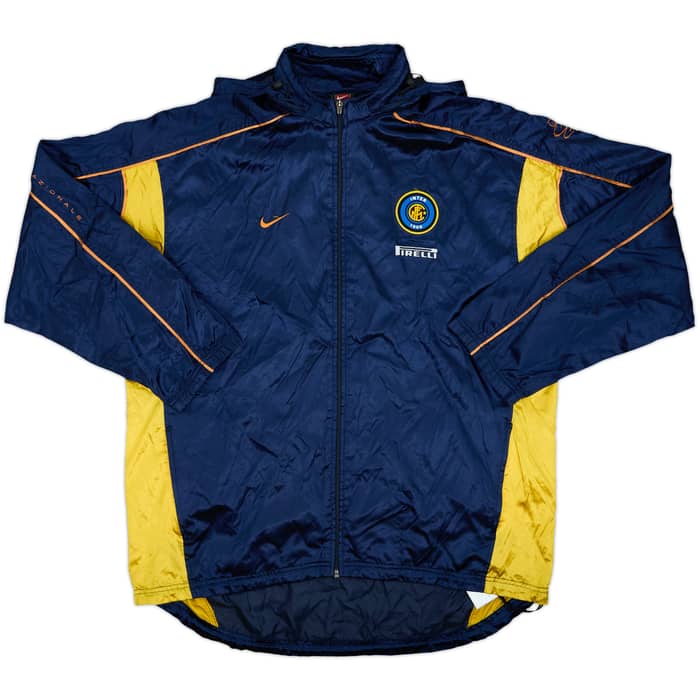2001-02 Inter Milan Nike Hooded Rain Jacket - 6/10 - (XXL)