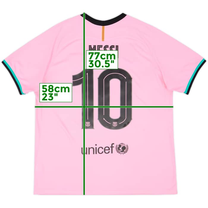 2020-21 Barcelona Third Shirt Messi #10 - 8/10 - (XL)