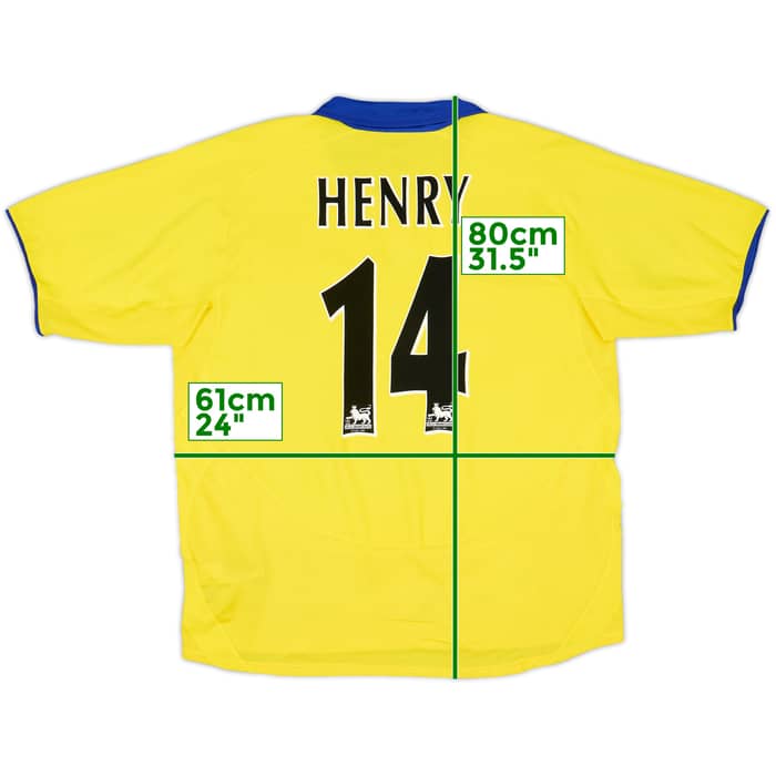 2003-05 Arsenal Away Shirt Henry #14 - 9/10 - (XL)