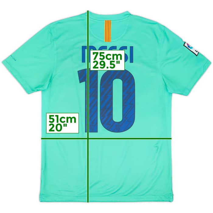 2010-11 Barcelona Away Shirt Messi #10 - 7/10 - (M)