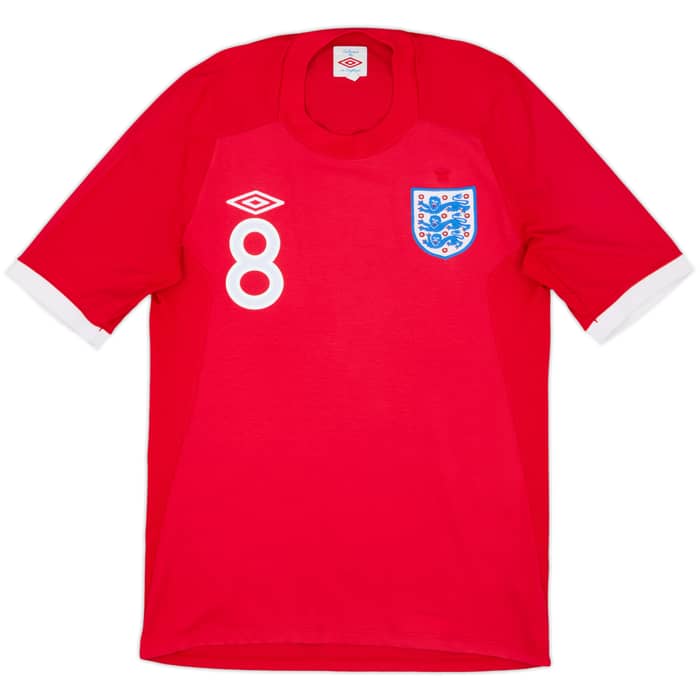 Camiseta de visitante de Inglaterra 2010-11 Lampard #8 - 8/10 - (S)