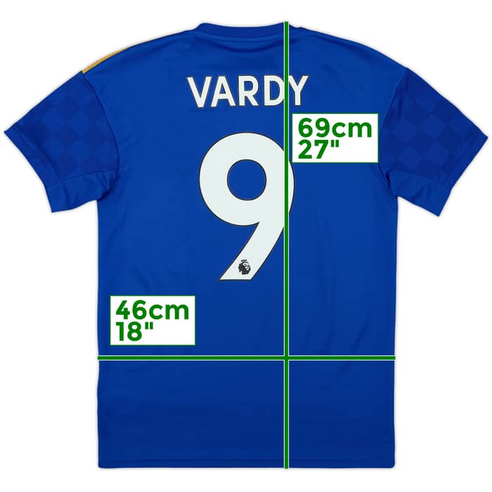 2019-20 Leicester Home Shirt Vardy #9 - 6/10 - (S)