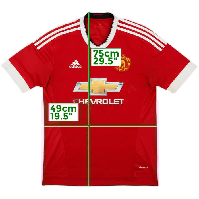 2015-16 Manchester United Home Shirt - 4/10 - (M)