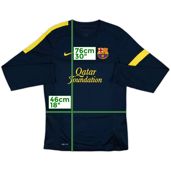 2012-13 Barcelona Nike Training L/S Shirt - 6/10 - (L)