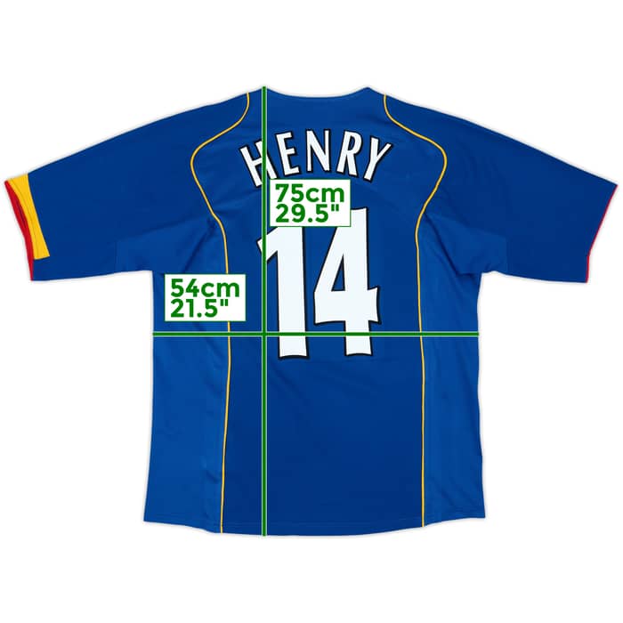 2004-06 Arsenal Away Shirt Henry #14 - 6/10 - (L)
