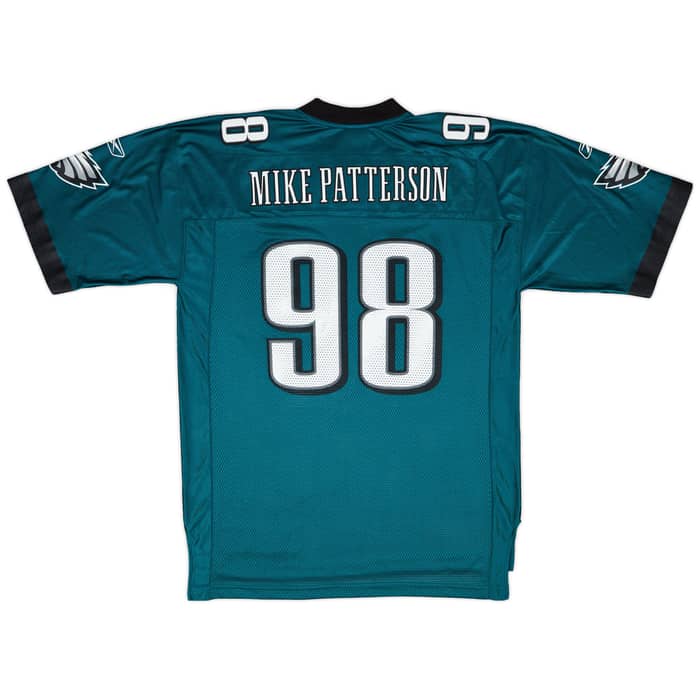 2005-06 Philadelphia Eagles Mike Patterson #98 Reebok On Field Home Jersey - 8/10 - (L)
