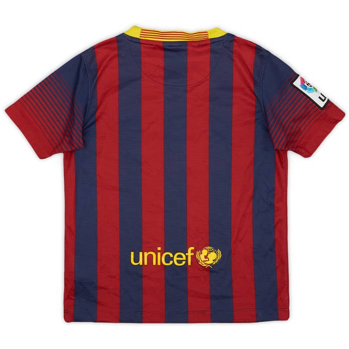 2013-14 Barcelona Home Shirt - 5/10 - (S.Boys)