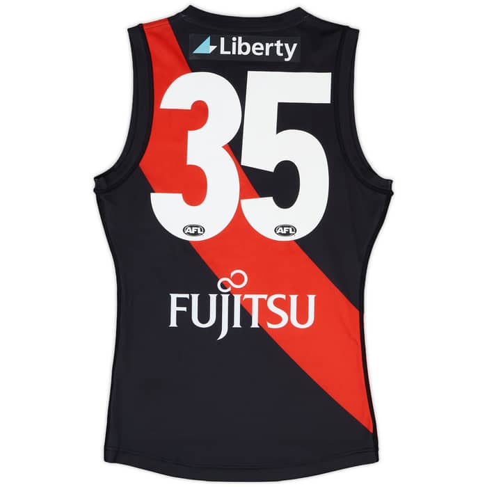 2020 Essendon AFL Match Issue Squad Signed Home Guernsey #35 (Guelfi)