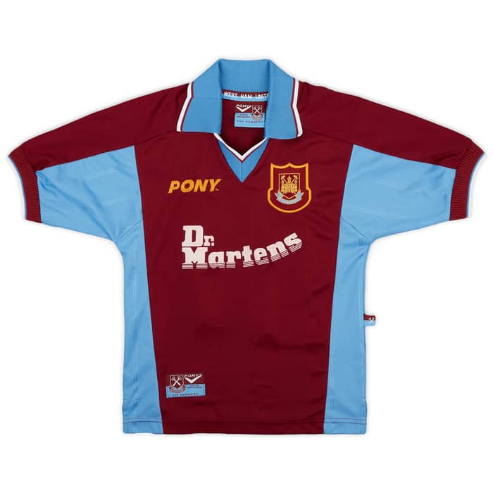 1998-99 West Ham Home Shirt Hartson #10 - 6/10 - (S.Boys)