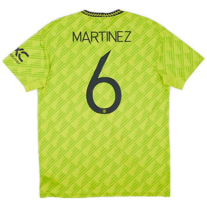 2022-23 Manchester United Third Shirt Martinez #6 - 7/10 - (L)