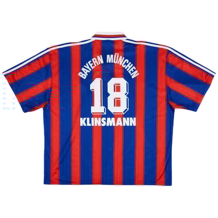 1995-97 Bayern Munich Home Shirt Klinsmann #18 - 7/10 - (XXL)