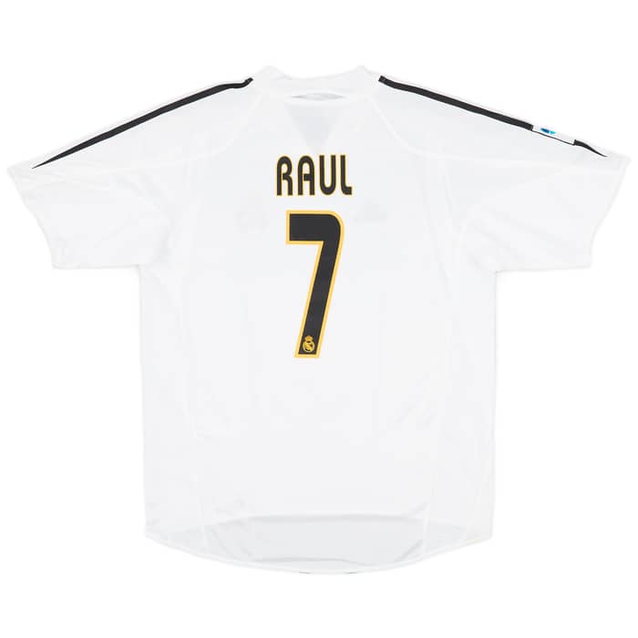 2004-05 Real Madrid Home Shirt Raul #7 (M)