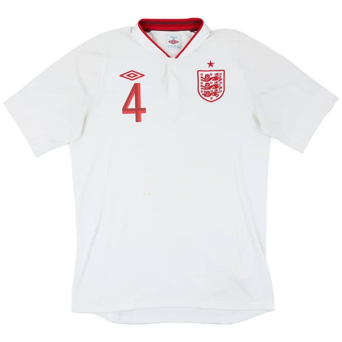 2012-13 England Home Shirt Gerrard #4 - 6/10 - (M)