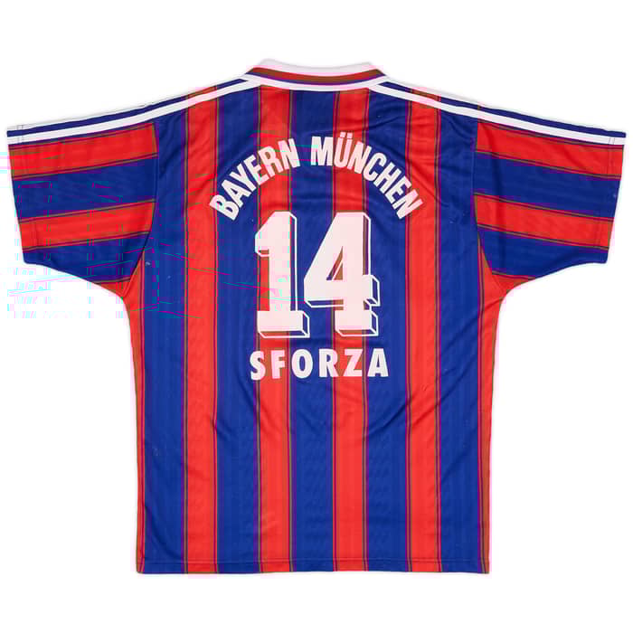 1995-97 Bayern Munich Home Shirt Sforza #14 - 8/10 - (M)
