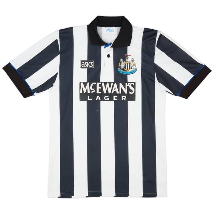 1993-95 Newcastle Home Shirt Cole #9 - 6/10 - (M)