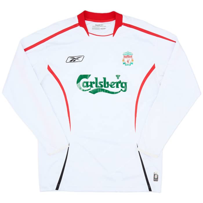 2005-06 Liverpool Away L/S Shirt Gerrard #8 - 7/10 - (M)