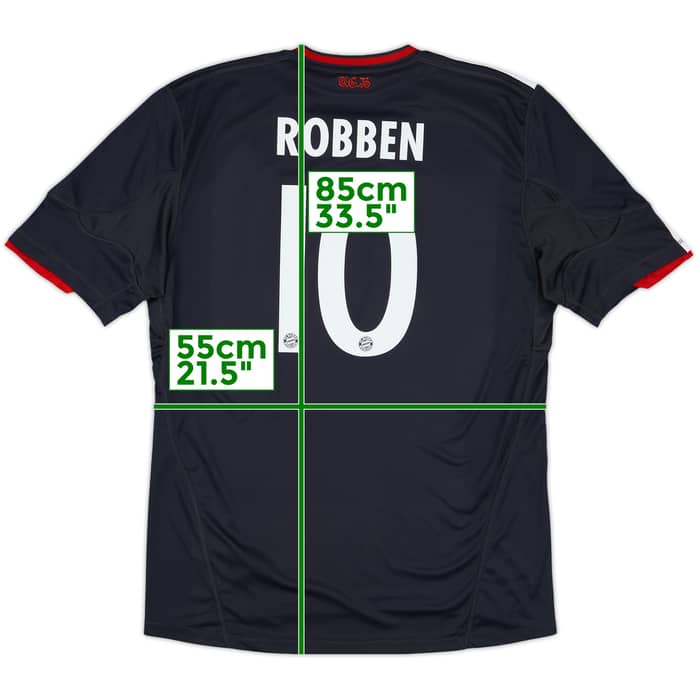 2010-11 Bayern Munich Third Shirt Robben #10 - 8/10 - (XL)