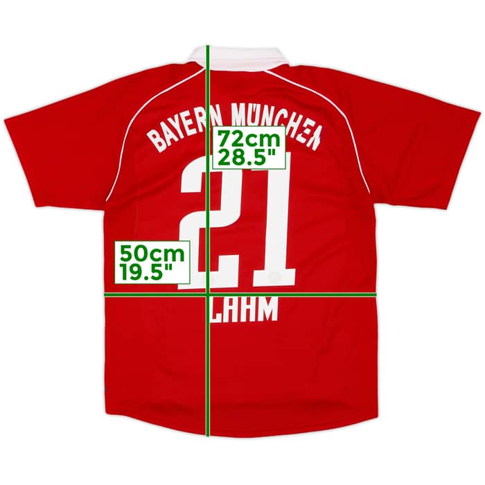 2005-06 Bayern Munich Home Shirt Lahm #21 - 7/10 - (XL.Boys)