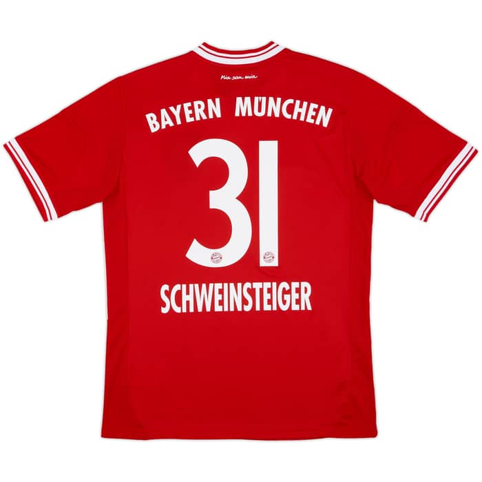 2013-14 Bayern Munich Home Shirt Schweinsteiger #31 - 8/10 - (XL.Boys)