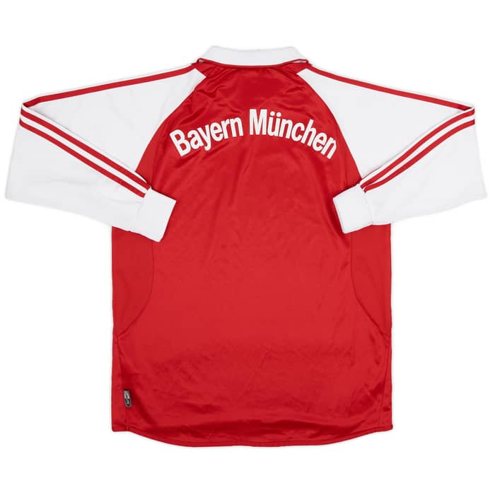 2003-04 Bayern Munich Home L/S Shirt - 9/10 - (XL.Boys)