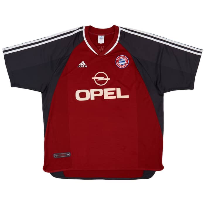 2001-02 Bayern Munich Home Shirt Elber #9 - 8/10 - (XXL)