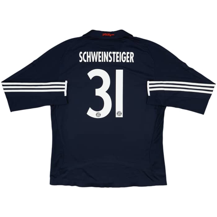 2008-09 Bayern Munich Player Issue Away L/S Shirt Schweinsteiger #31 - 8/10 - (XL)