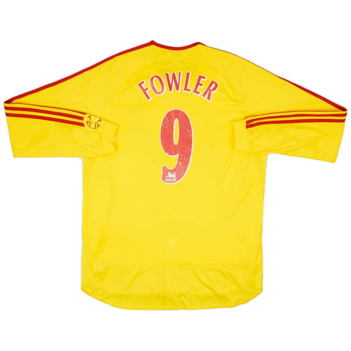 2006-07 Liverpool Away L/S Shirt Fowler #9 - 6/10 - (L)