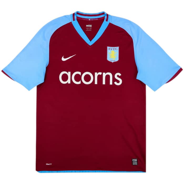 2008-09 Aston Villa Home Shirt Young #7 - 6/10 - (L)