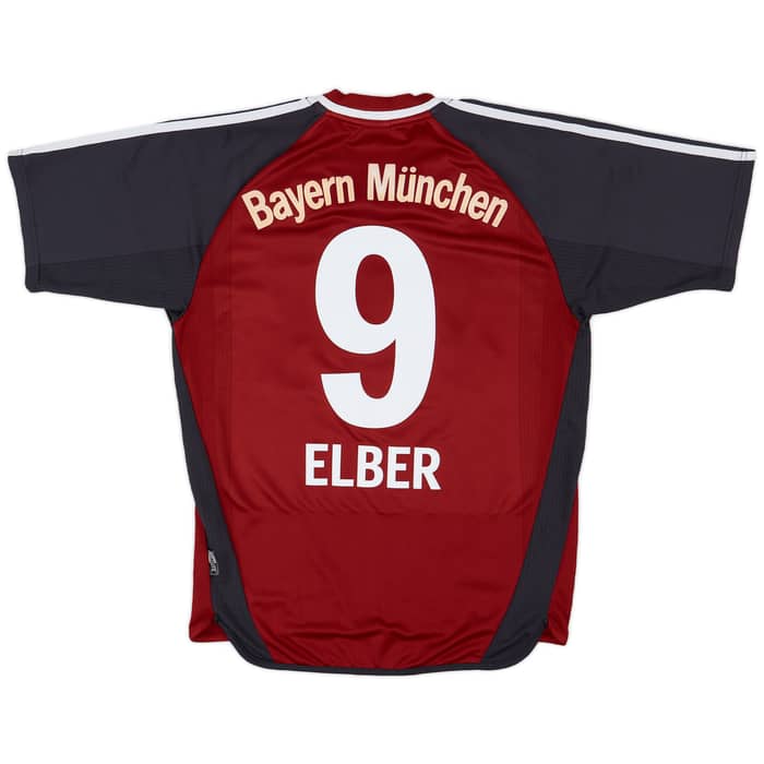 2001-02 Bayern Munich Home Shirt Elber #9 - 6/10 - (S)