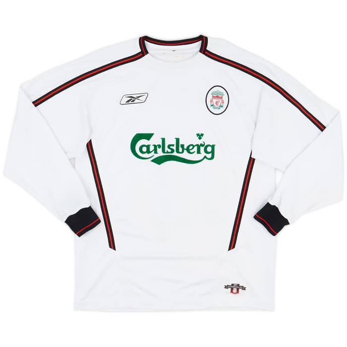 2003-04 Liverpool Away L/S Shirt Gerrard #17 - 6/10 - (M)