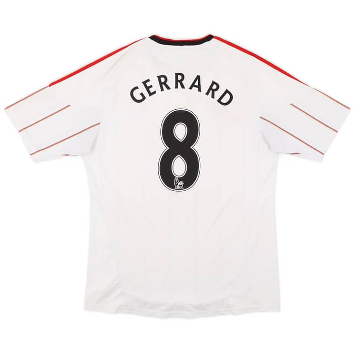 2010-11 Liverpool Away Shirt Gerrard #8 - 5/10 - (L)