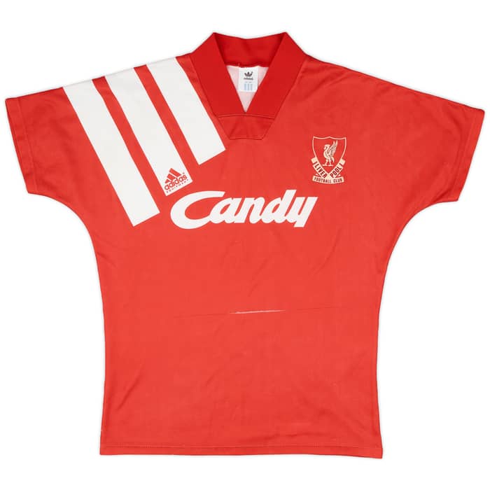1991-92 Liverpool Home Shirt - 7/10 - (XS)