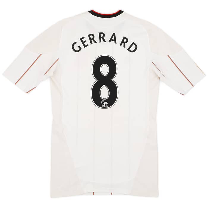 2010-11 Liverpool Authentic TechFit Away Shirt Gerrard #8 - 8/10 - (L)