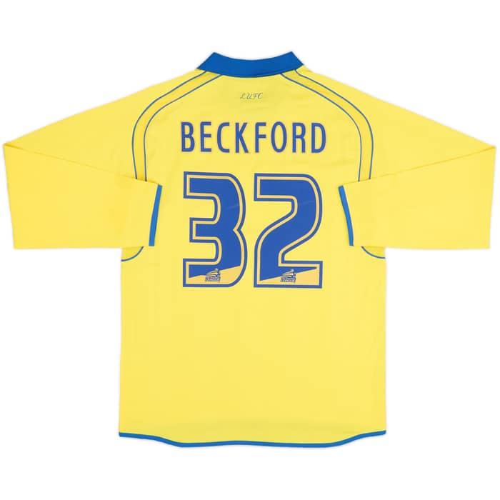 2006-07 Leeds United Away L/S Shirt Beckford #32 - 9/10 - (M)