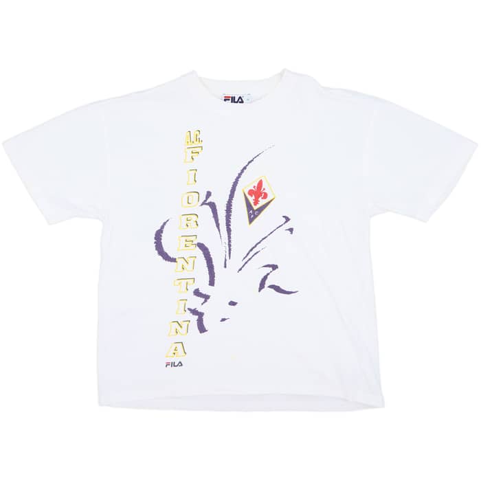 1998-00 Fiorentina Fila Cotton Tee - 7/10 - (M)